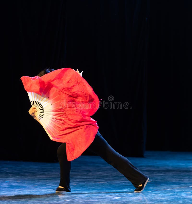 Red silk fan 4-Chinese folk dance-Graduation Show of Dance Department