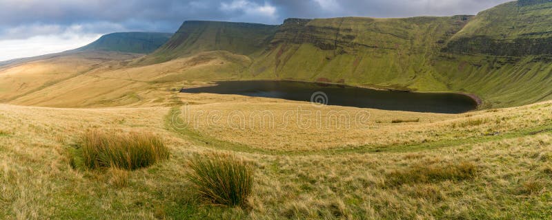 Fan Fach und Picws DU, Wales, Großbritannien Llyn y stockfotografie Fan Fach und Picws DU, Wales, Großbritannien Llyn y stockfotografie