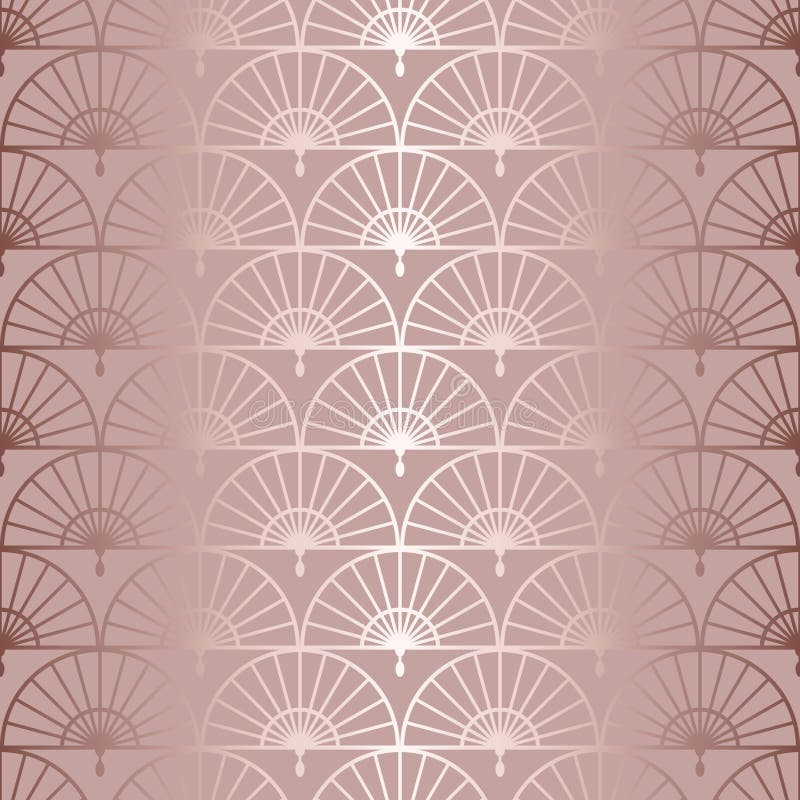 Fan seamless pattern. Chinese, Japanese style. Elegant geometric background. Modern stylish texture. Beautiful backdrop. Repeating vector illustration
