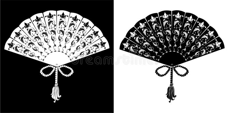 Kompleks smør Far Black Silhouette of Woman`s Hand with Open Fan Isolated on White Stock  Vector - Illustration of flamenco, fashion: 107958449