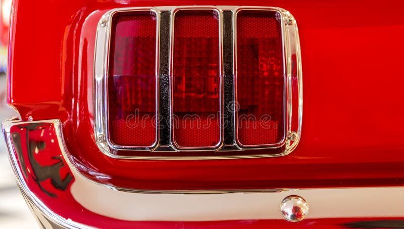Fanale posteriore di Ford Mustang immagini stock libere da diritti Fanale posteriore di Ford Mustang immagini stock libere da diritti