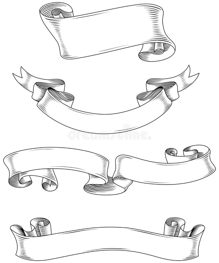 Fancy Banners Set stock vector. Illustration of scroll 44588932