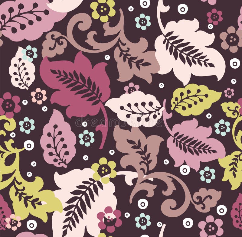 Fancy floral pattern for fabric design