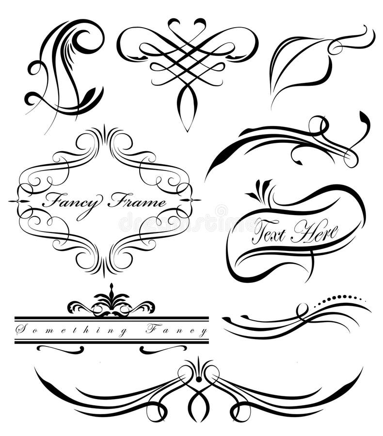 Fancy Lines 3 stock vector. Illustration of classic, divider - 38191474