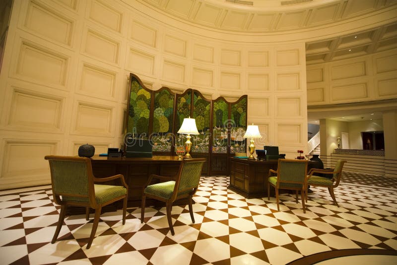 Fancy Lobby in a Luxury Resort Hotel