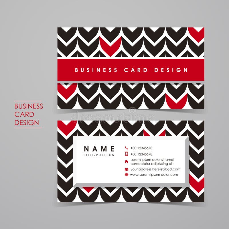 Fancy vector business card set vector illustration