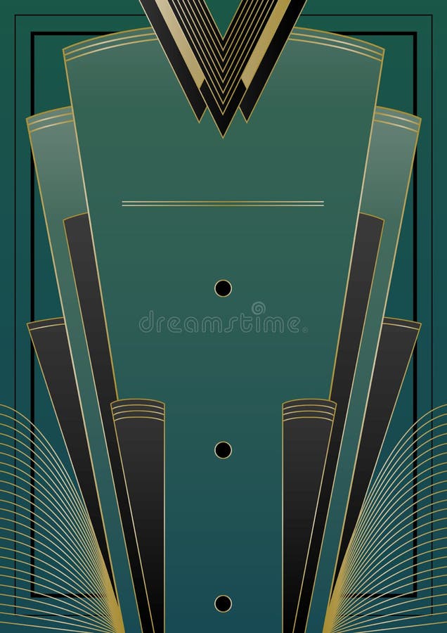 Fans Art Deco Background libre illustration Fans Art Deco Background libre illustration