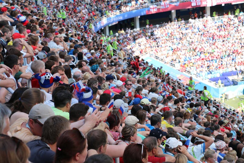 Fans de coupe du monde du Panama Angleterre - 2018 photos libres de droits Fans de coupe du monde du Panama Angleterre - 2018 photos libres de droits
