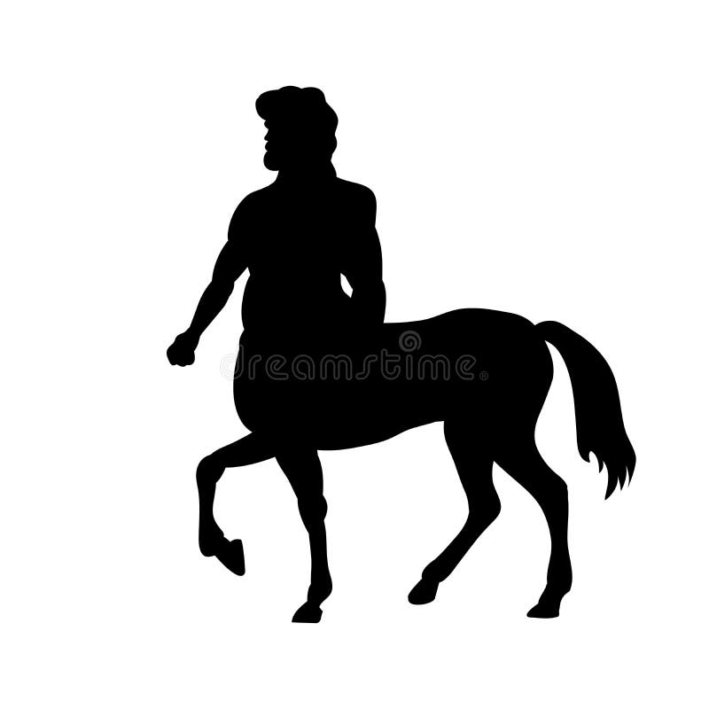 Centaur silhouette ancient mythology fantasy. Vector illustration. Centaur silhouette ancient mythology fantasy. Vector illustration.