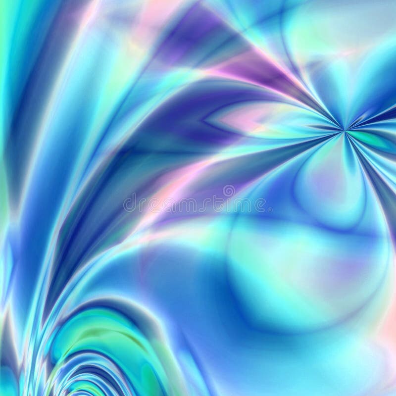 Fantasia de flor azul ilustração do vetor