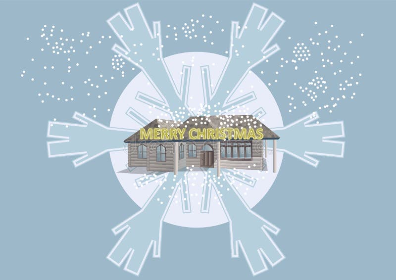 Fantasia blu di natale royalty illustrazione gratis Fantasia blu di natale royalty illustrazione gratis