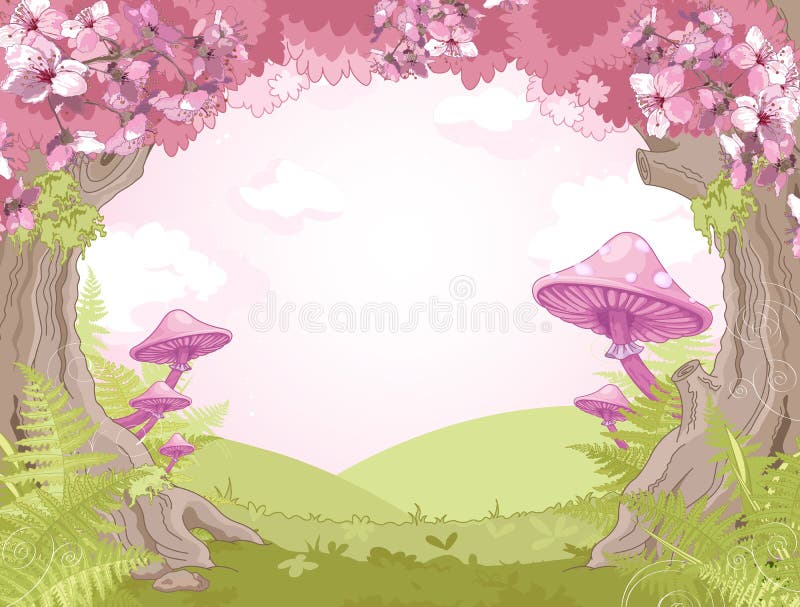 Fantasielandschap stock illustratie Fantasielandschap stock illustratie