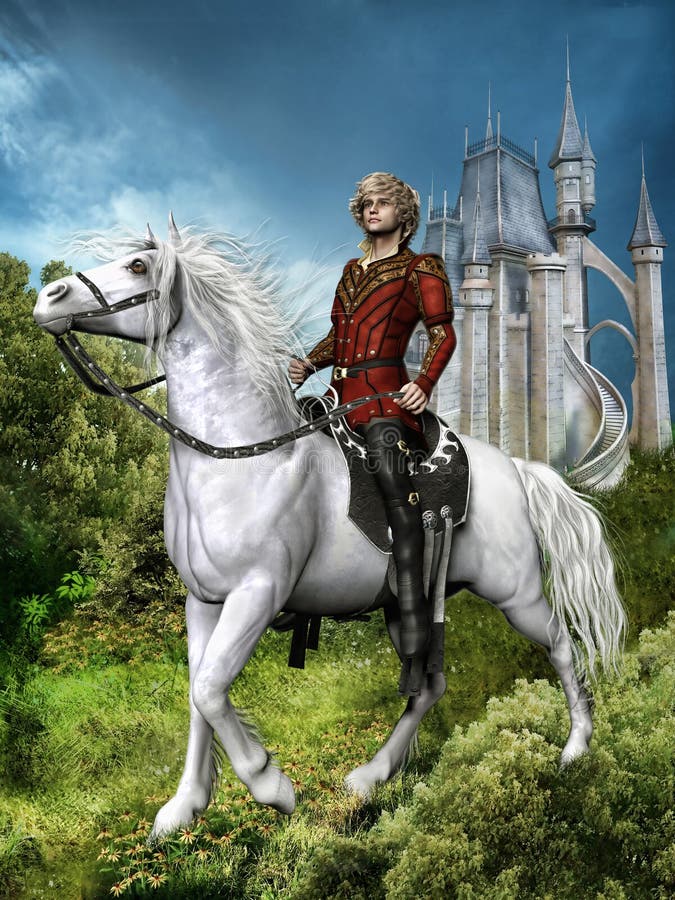 Fantasiprins på en häst