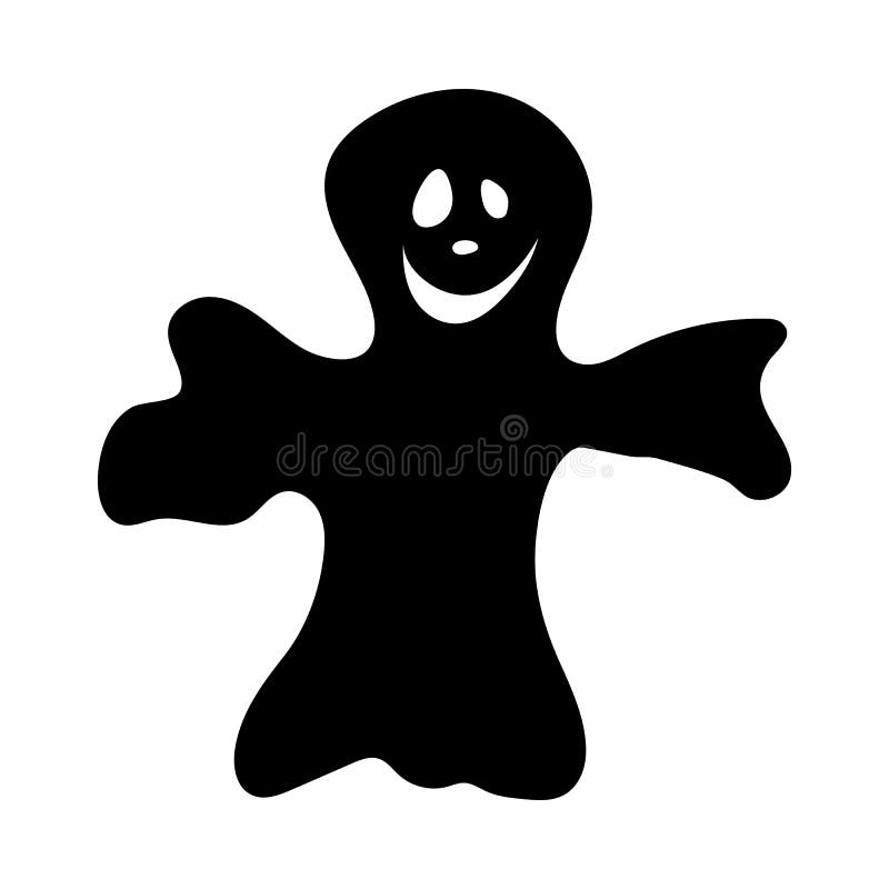 ilustração em vetor de halloween pequena linha de desenho animado fantasma  em fundo branco. 11118092 Vetor no Vecteezy