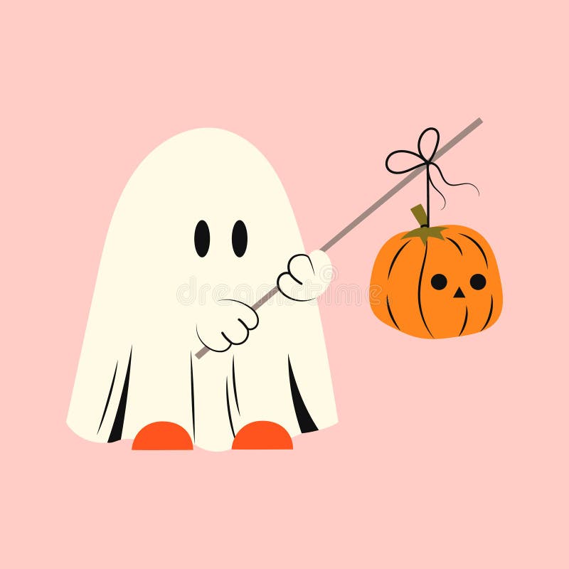 Fantasma De Halloween Com Mãos Levantadas. Fantasma Kawaii Em Roupas  Brancas. Desenho Místico Do Monstro Kawaii Ilustração do Vetor - Ilustração  de branco, feriado: 254461412