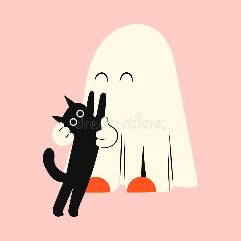 fantasma de halloween com abóbora. fantasma kawaii em roupas brancas e  vara. conceito de desenho místico de monstro kawaii. ilustração vetorial  plana isolada com abóboras e elementos de férias. 11193890 Vetor no