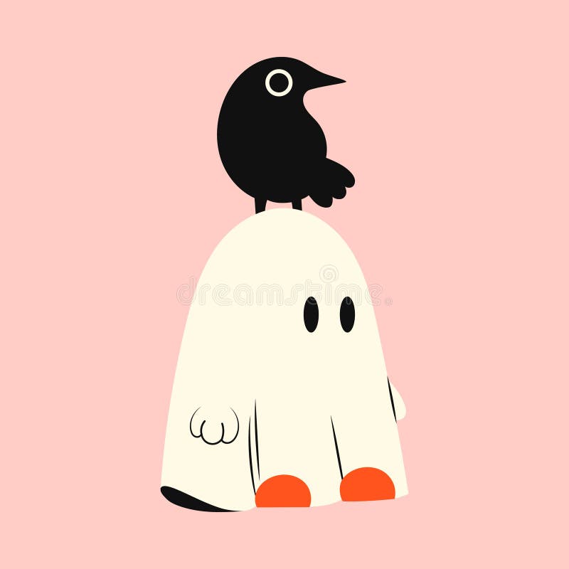 Fantasma De Halloween Com Mãos Levantadas. Fantasma Kawaii Em Roupas  Brancas. Desenho Místico Do Monstro Kawaii Ilustração do Vetor - Ilustração  de branco, feriado: 254461412