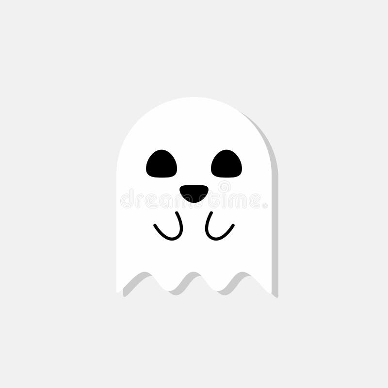 Desenho De Fantasma Bonito Ou Assustador De Halloween Com