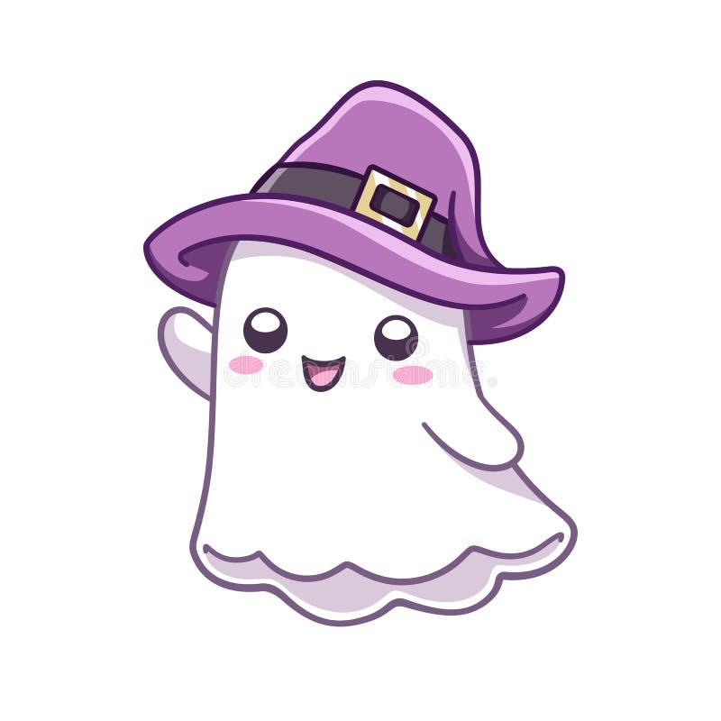 Bonito Desenho Animado Colorido Halloween Doce Boo Fantasma PNG