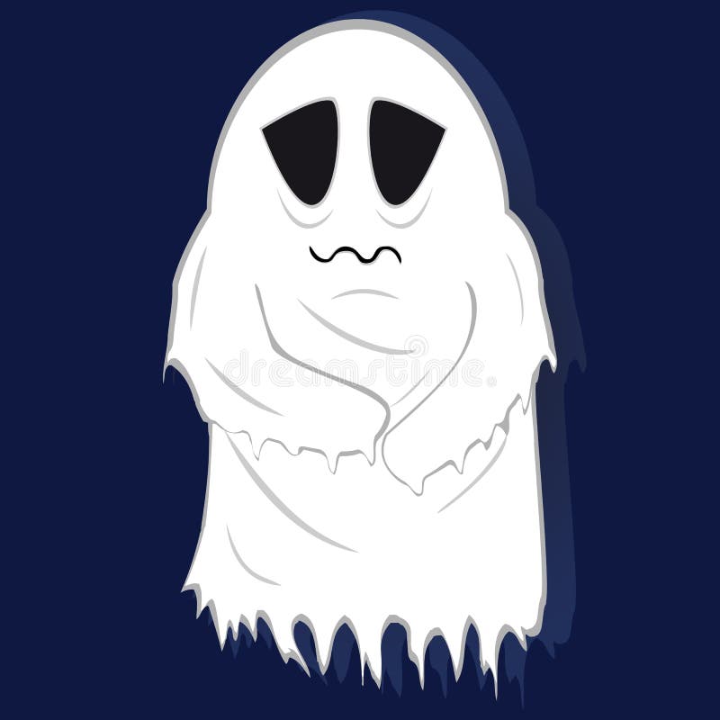 Fantasma pálido dos pobres em fundo listrado ilustração royalty free Fantasma pálido dos pobres em fundo listrado ilustração royalty free