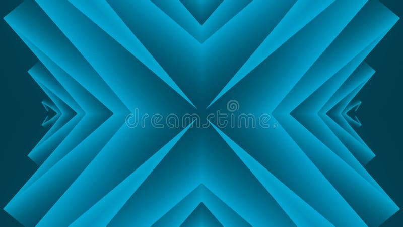 3d render loop animation with endlessly moving kaleidoscopic zigzag pattern HD stock illustration