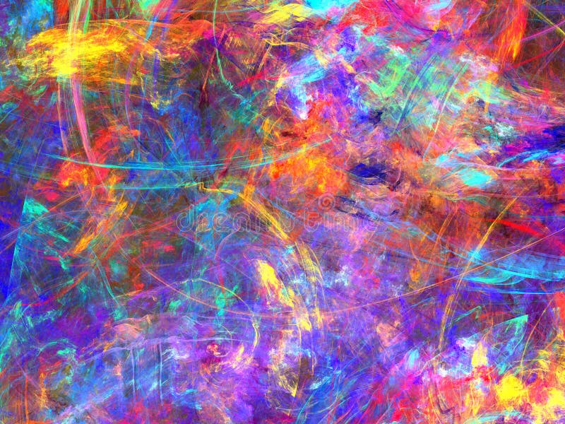 Fantastic fractal design royalty free illustration