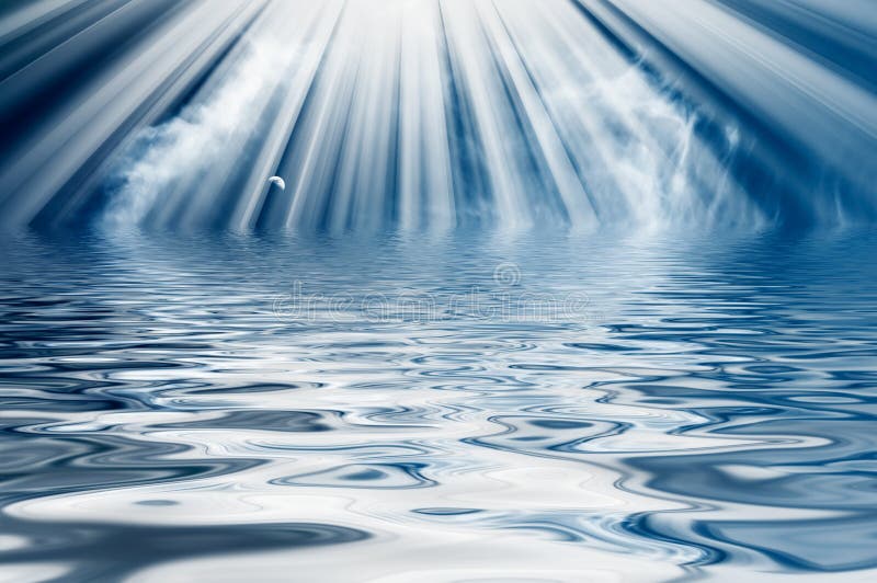 Fantastic image of blue sky and sea.