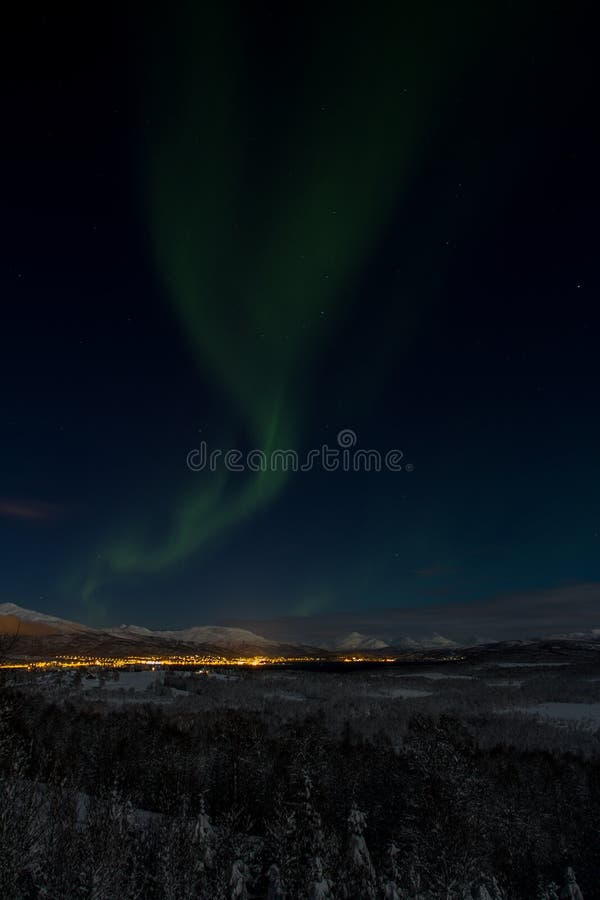 Fantastic northern light in the north of Norway. Fantastic northern light in the north of Norway