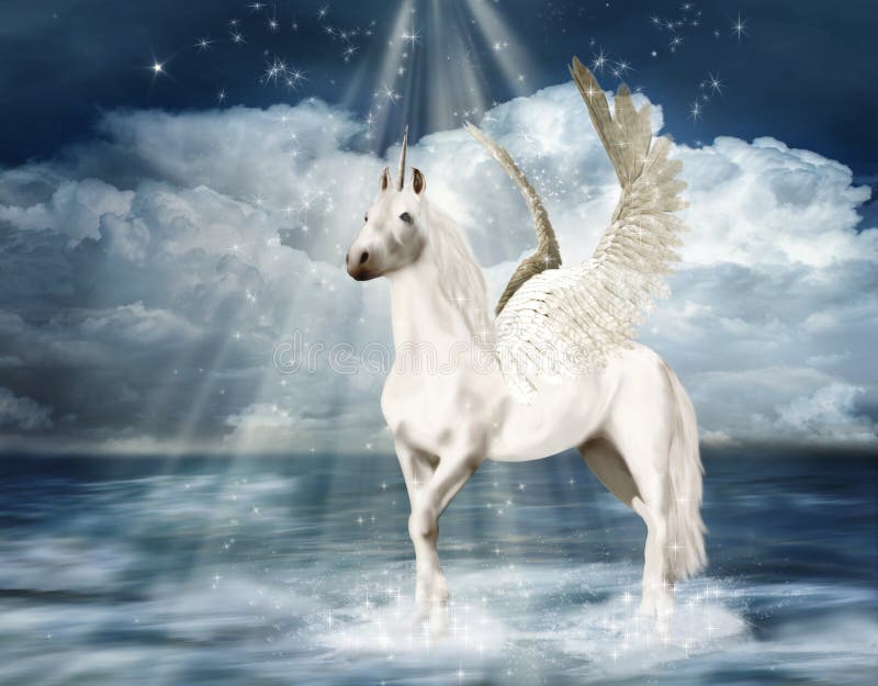 Fantastic unicorn stock illustration Fantastic unicorn stock illustration