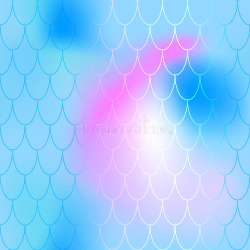 Fantastisk fiskhudbakgrund Blått rosa tryck för fiskskala Sömlös modelltegelplatta för magisk sjöjungfru Holographic lutning vektor illustrationer Fantastisk fiskhudbakgrund Blått rosa tryck för fiskskala Sömlös modelltegelplatta för magisk sjöjungfru Holographic lutning vektor illustrationer
