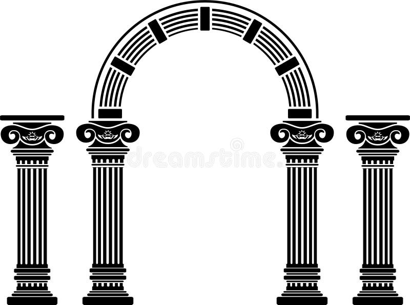 Fantasy arch and columns