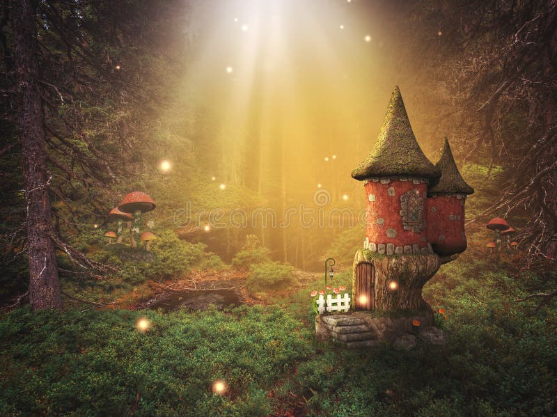 Fantasy background in a fairy world