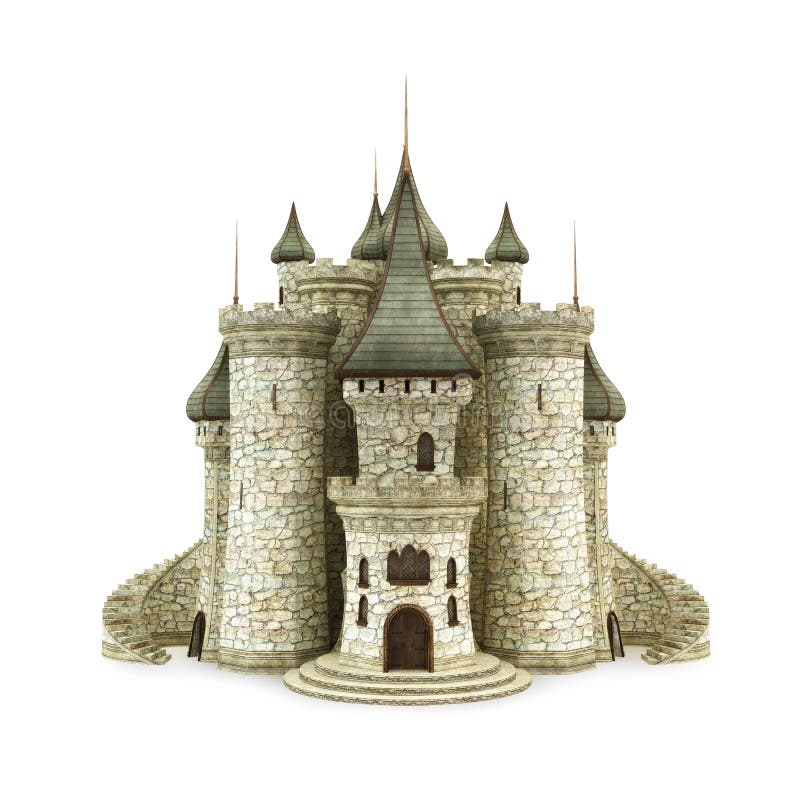 Fantasy castle stock illustration. Illustration of fantasy - 36769289