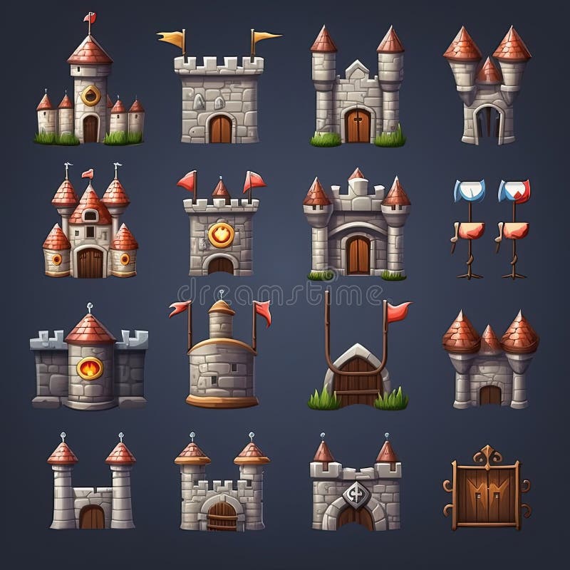 Free Stone Tower Game Assets 