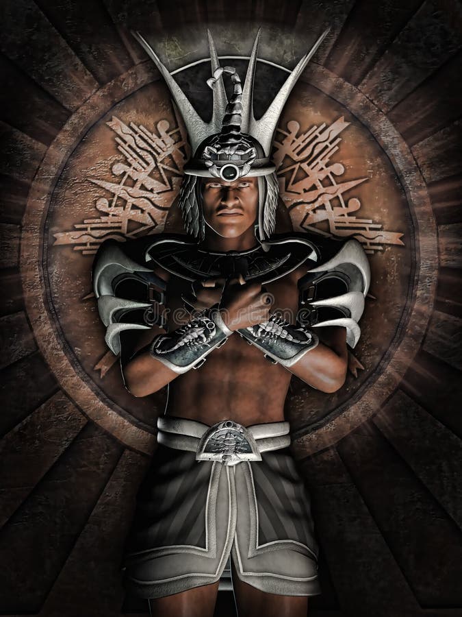 Fantasy Egyptian warrior royalty free illustration Fantasy Egyptian warrior royalty free illustration