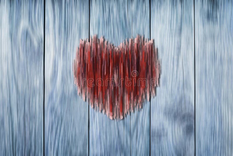 Fantasy heart on wooden background stock images Fantasy heart on wooden background stock images