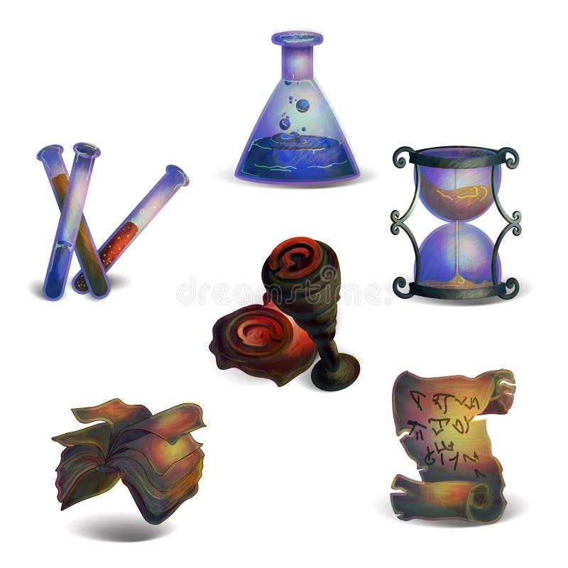 Fantasy Icons royalty free illustration