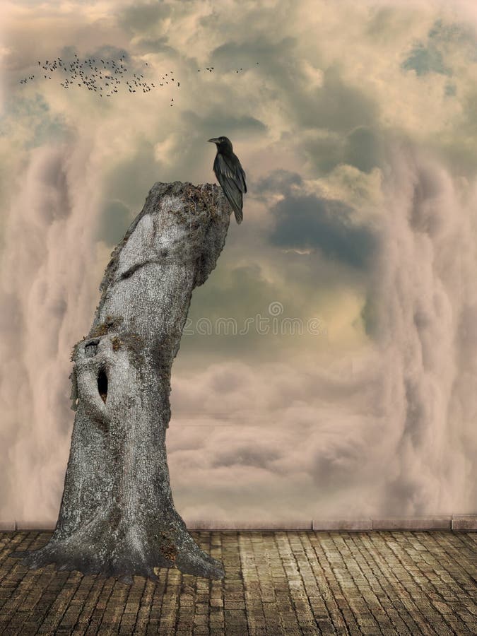 Fantasy landscape stock illustration Fantasy landscape stock illustration