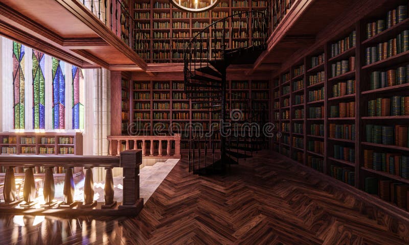 Fantasy Library Interior with Bookshelves Stock Illustration - Illustration of magical, panorama: 204122848 Fantasy Library Interior with Bookshelves Stock Illustration - Illustration of magical, panorama: 204122848