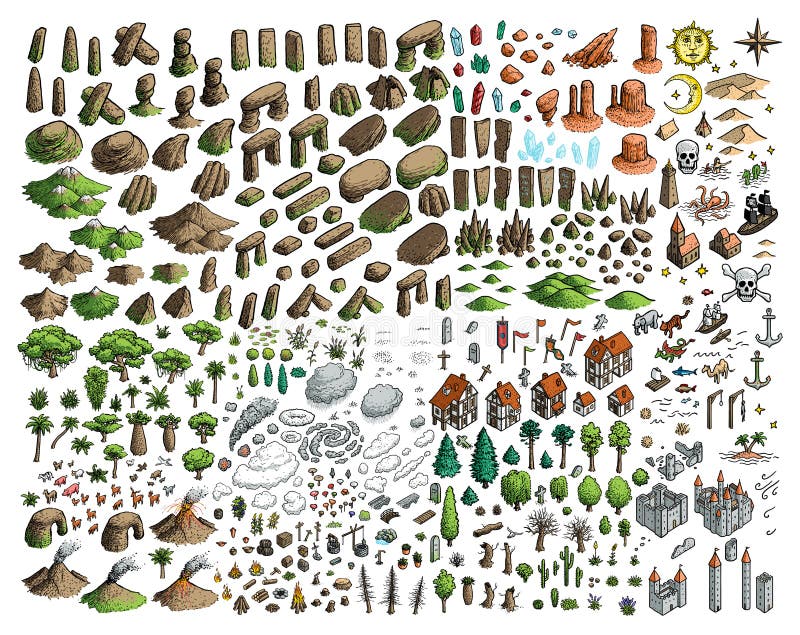 Taiga biome, boreal snow forest 3d isometry design. Terrestrial ecosystem  world map. Animals, birds, fish and plants infographic elements. Vector  illu Stock Vector Image & Art - Alamy