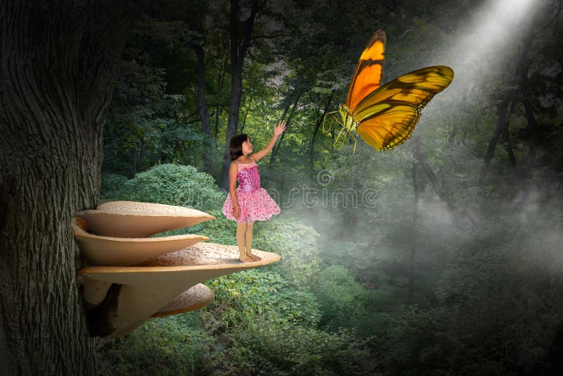 Fantasy Nature, Peace, Love, Hope, Spiritual Rebirth stock illustration Fantasy Nature, Peace, Love, Hope, Spiritual Rebirth stock illustration