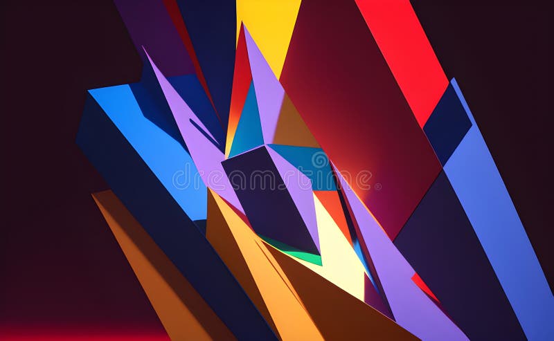 Fantasy Neon Swirls and Wave Pattern on Abstract Background - Generative AI royalty free illustration