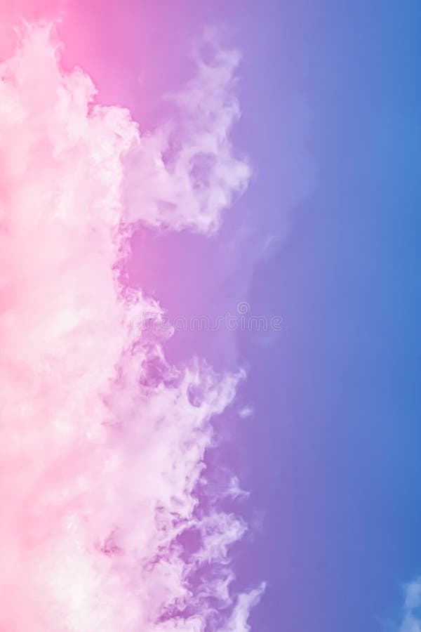 Fantasy Pink and Blue Sky, Spiritual and Nature Background Stock ...