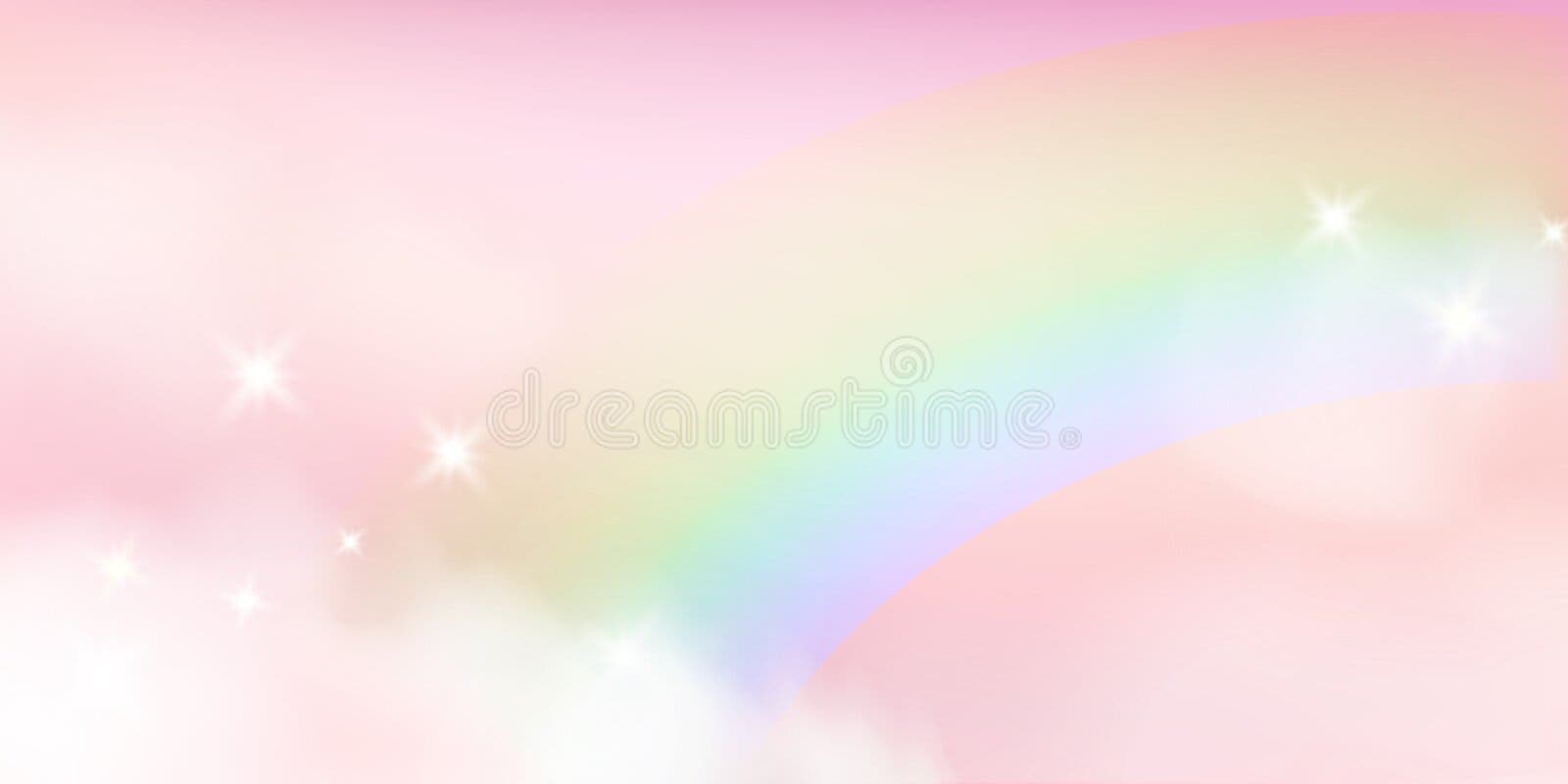 Free Vector  Rainbow background desktop wallpaper, cute vector