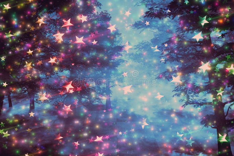 Fantasy starry forest