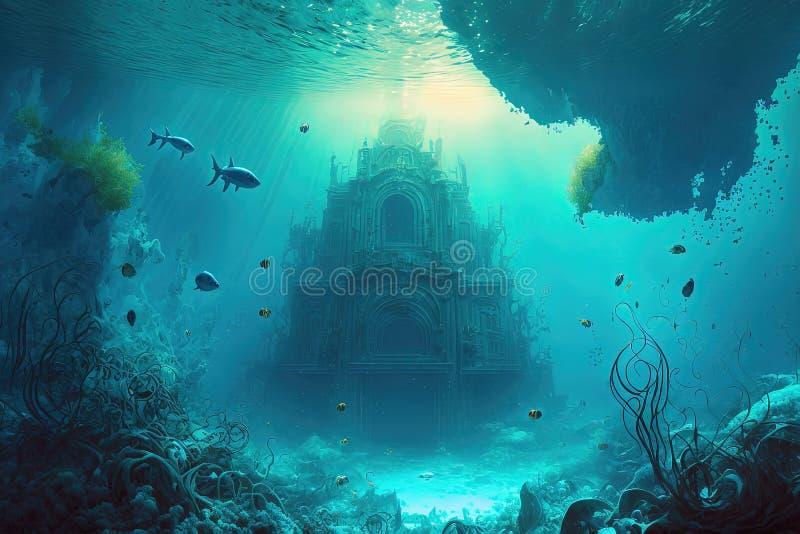 Underwater Temple Stock Illustrations – 262 Underwater Temple Stock  Illustrations, Vectors & Clipart - Dreamstime
