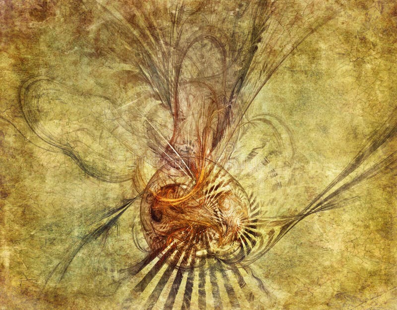 Fantasy vintage pattern for background royalty free illustration