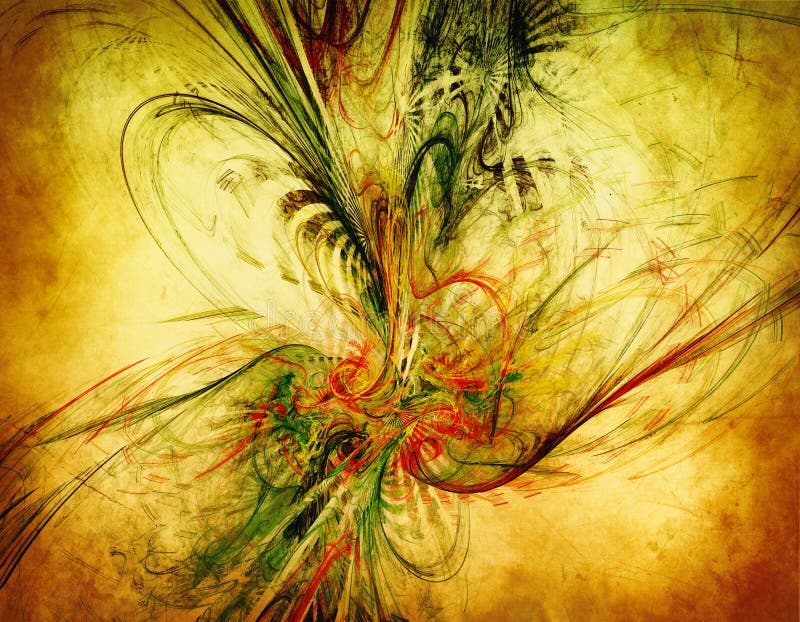 Fantasy vintage pattern for background stock illustration