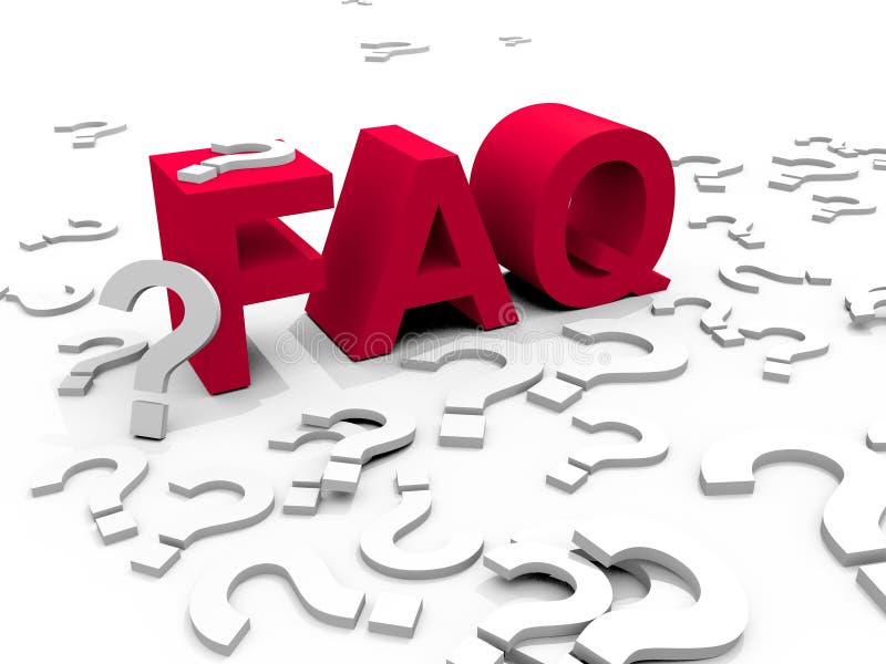 FAQ illustration stock FAQ illustration stock