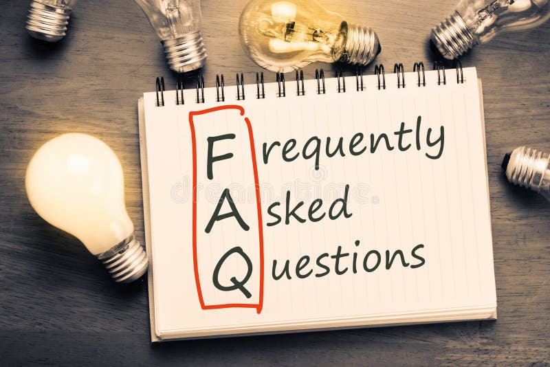 FAQ stock photography